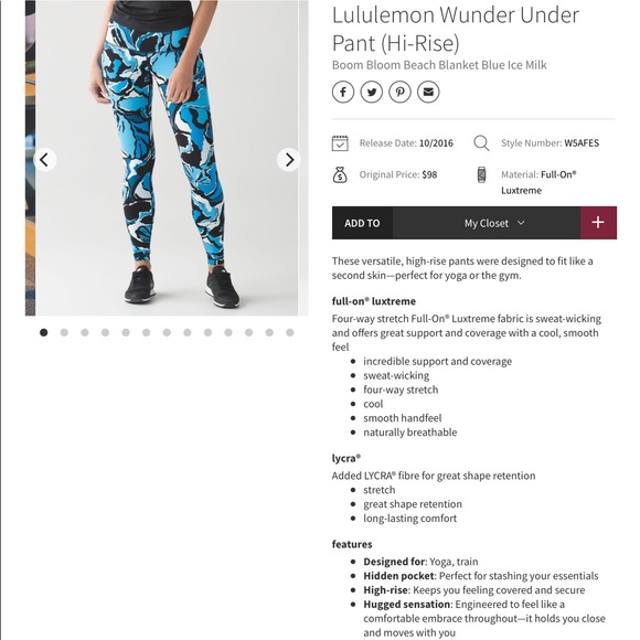 Lululemon wunder under size 6 - Picture 8 of 12